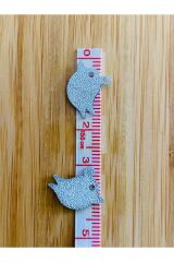 Simli Kuş Gümüş Pleksi Kalın Pul. 20gr