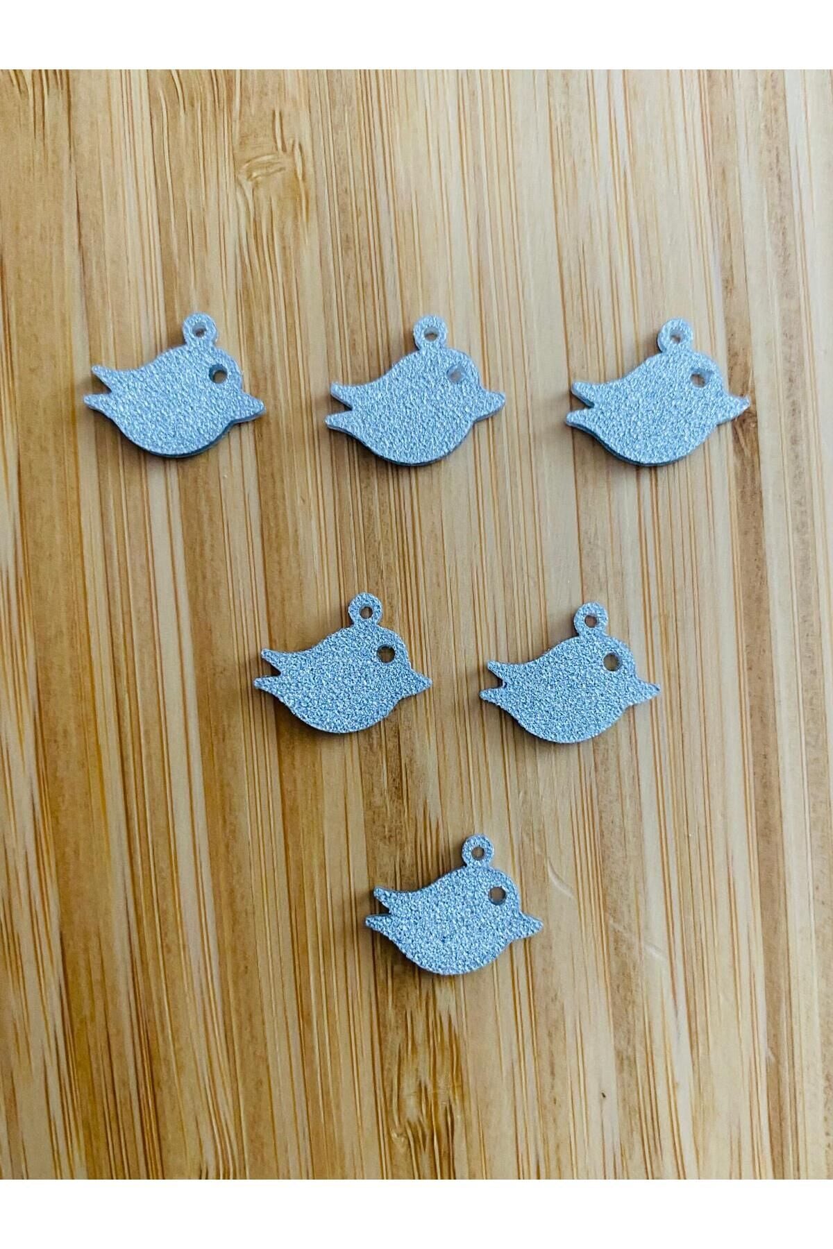 Simli Kuş Gümüş Pleksi Kalın Pul. 20gr