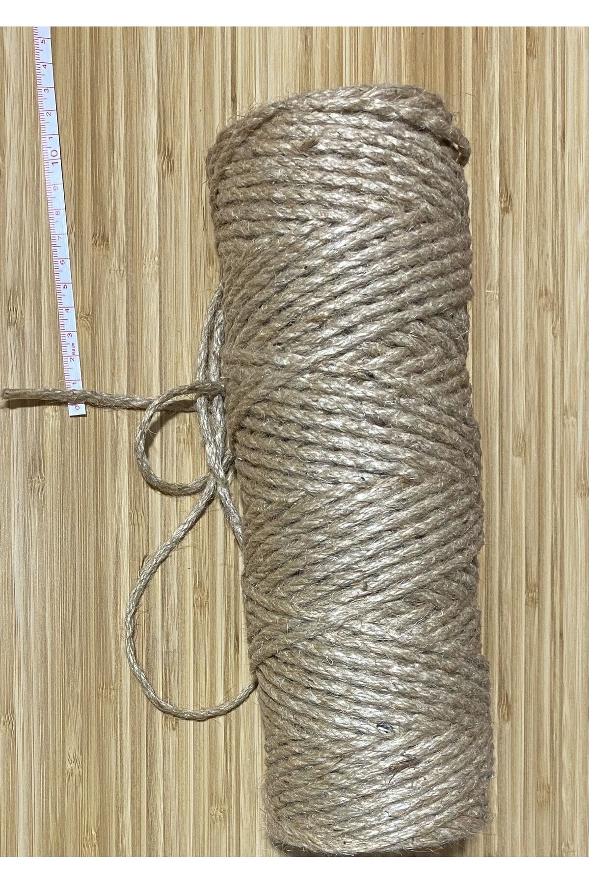 Dekoratif Jüt Hasır Ip Doğal Halat Dıy Kendir Ipi 5mmx10 Metre.