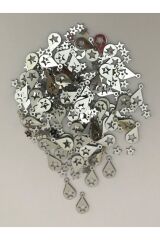 Oya, Abiye, Halhal, Bileklik, Kolye Vb. Pleksi Metalik Kaplama (KALIN) Plastik El Işleme Pul. 20gr.