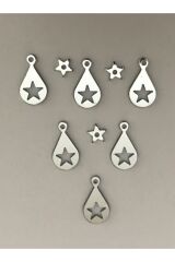 Oya, Abiye, Halhal, Bileklik, Kolye Vb. Pleksi Metalik Kaplama (KALIN) Plastik El Işleme Pul. 20gr.