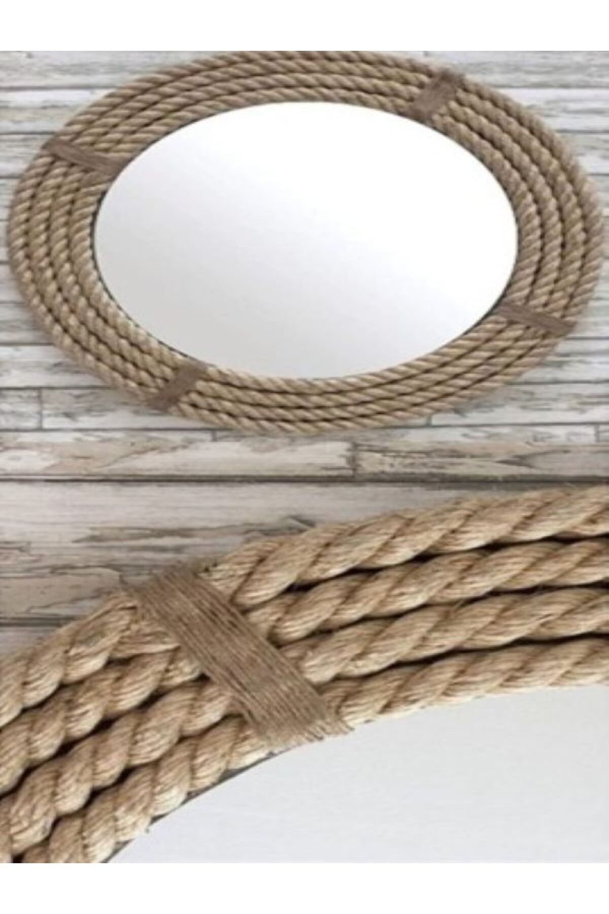 Dekoratif Jüt Hasır Ip Doğal Halat Dıy Kendir Ipi. 12mmx10 Metre.