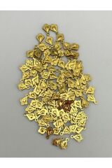 Oya, Abiye, Halhal, Bileklik, Kolye Vb. Pleksi Metalik (KALIN) Kaplama Plastik El Işleme Pul. 20gr.