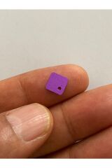 Oya, Havlu, Halay Mendili Yan Delikli Kare El Işleme Pul. Mor 8mm. 20gr Tahmini 680 Adet.