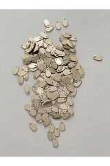 Kapiçino Renk Yazma, Havlu, Abiye, Çeyizlik Işleme Damla Pul. 9x5mm. 20gr. Takriben 1120 Adet. No:26