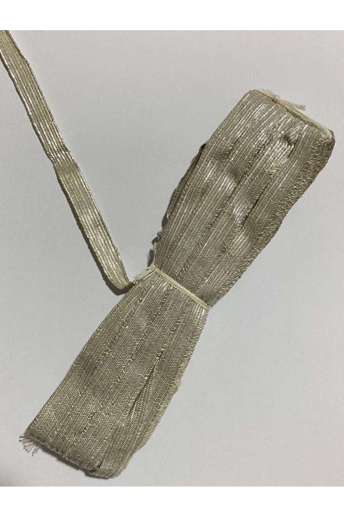 Dekoratif Sim Şerit. 1cm. Gümüş. 1 Bağ.