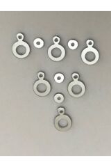 Oya, Abiye, Halhal, Bileklik, Kolye Vb. Pleksi Metalik Kaplama (KALIN) Plastik El Işleme Pul. 20gr.