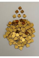 Oya, Abiye, Halhal, Bileklik, Kolye Vb. Pleksi Metalik Kaplama (KALIN) Plastik El Işleme Pul. 20gr.