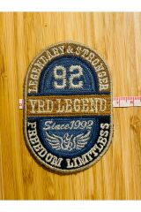 Arma İşlemeli Gabardin. 92 YRD LEGEND 6.5X9.3cm. Renkli.