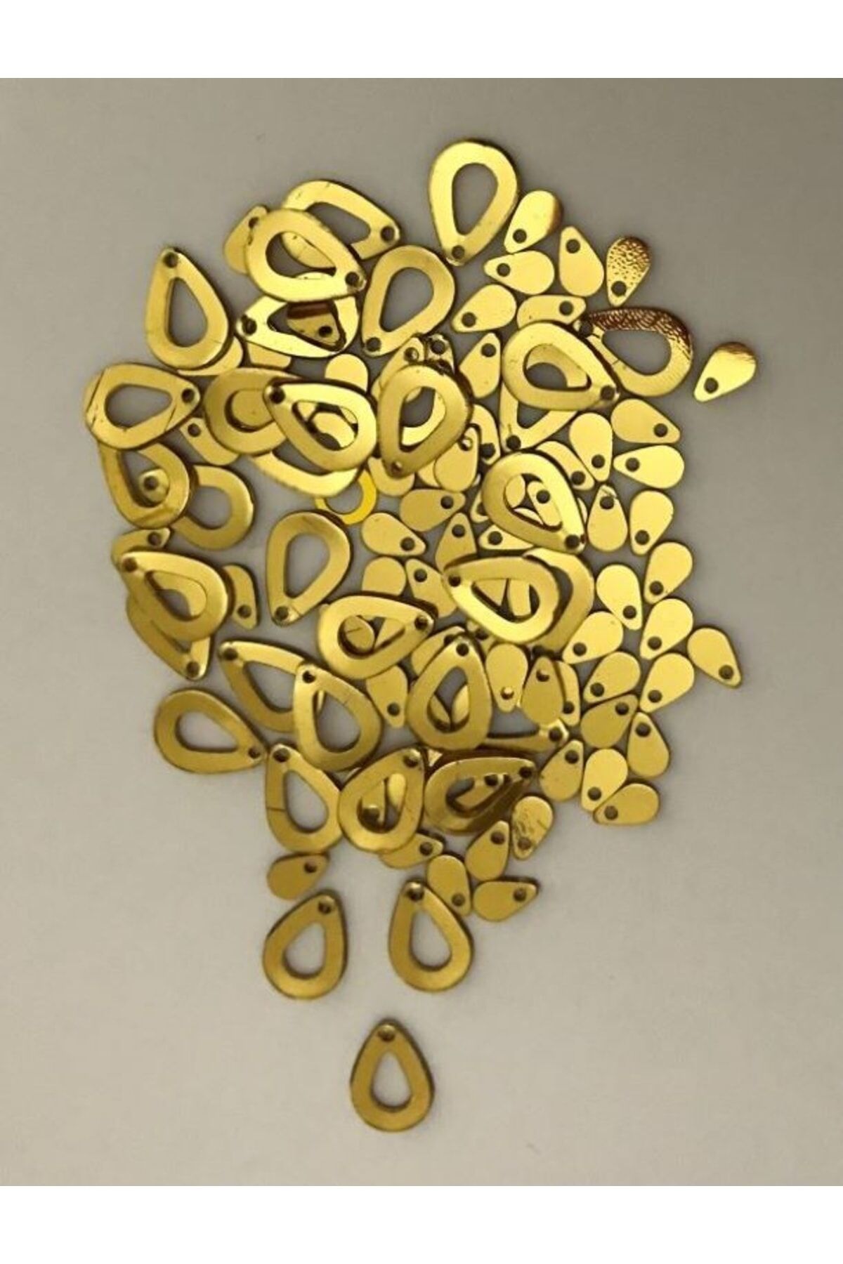 Oya, Abiye, Halhal, Bileklik, Kolye Vb. Pleksi Metalik Kaplama (KALIN) Plastik El Işleme Pul. 20gr.