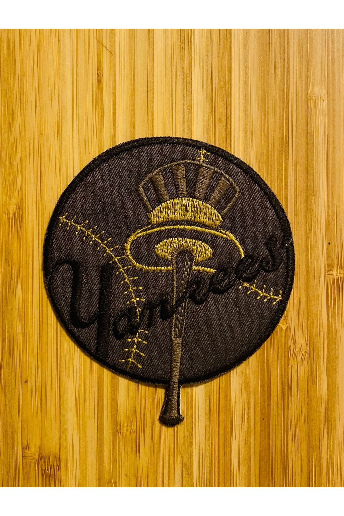 Arma Yapıştırmalı ve dikmeli Gabardin Kumaş Yanrees 9.5x11cm. Kahve. 1 adet.