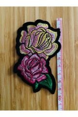 Arma Yapıştırmalı ve dikmeli Gül. 9.8x6cm. Renkli. 1 adet.