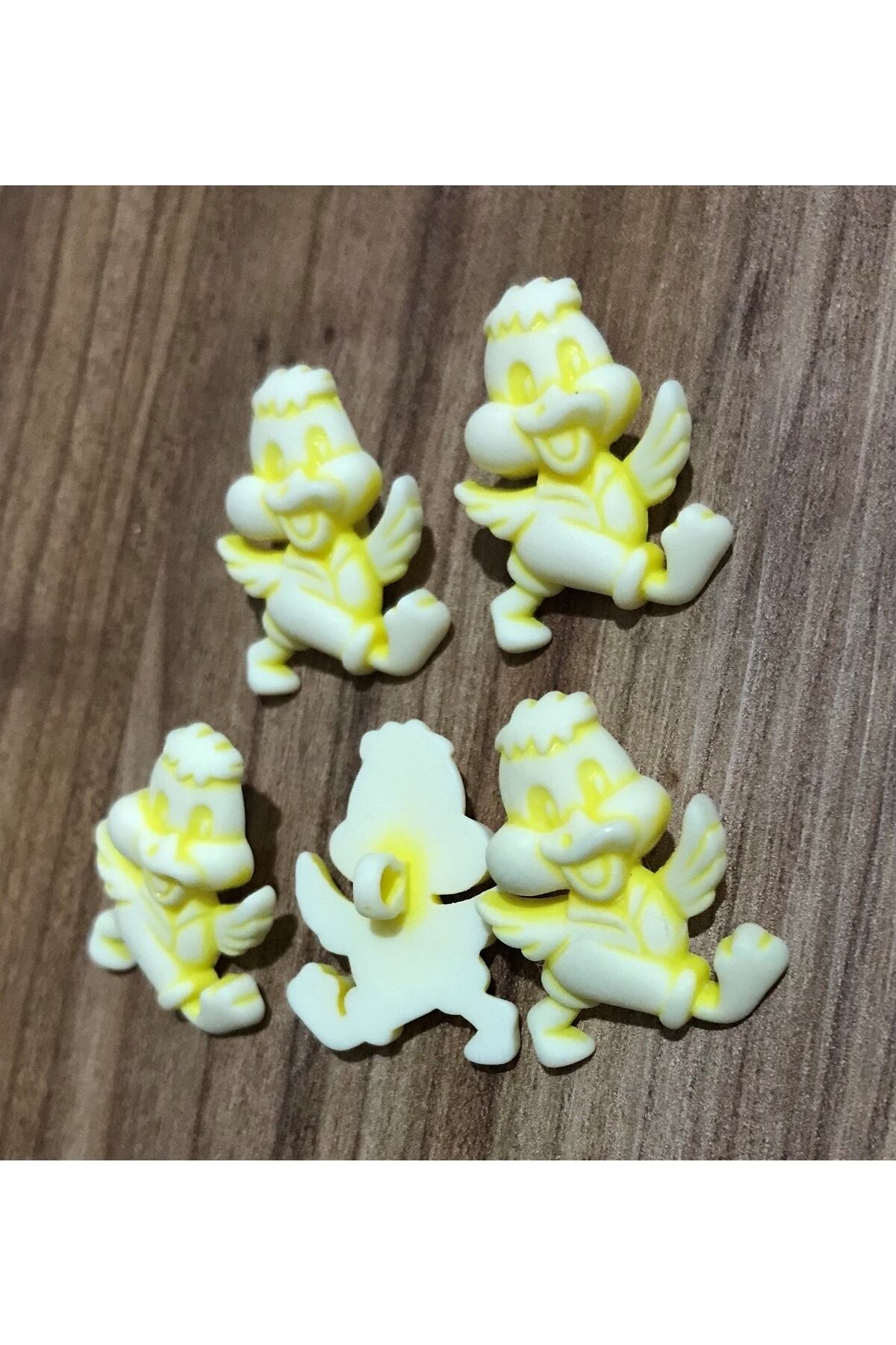 Ördek Parlak Plastik Bebe Düğmesi. 15mm 6'lı Paket.