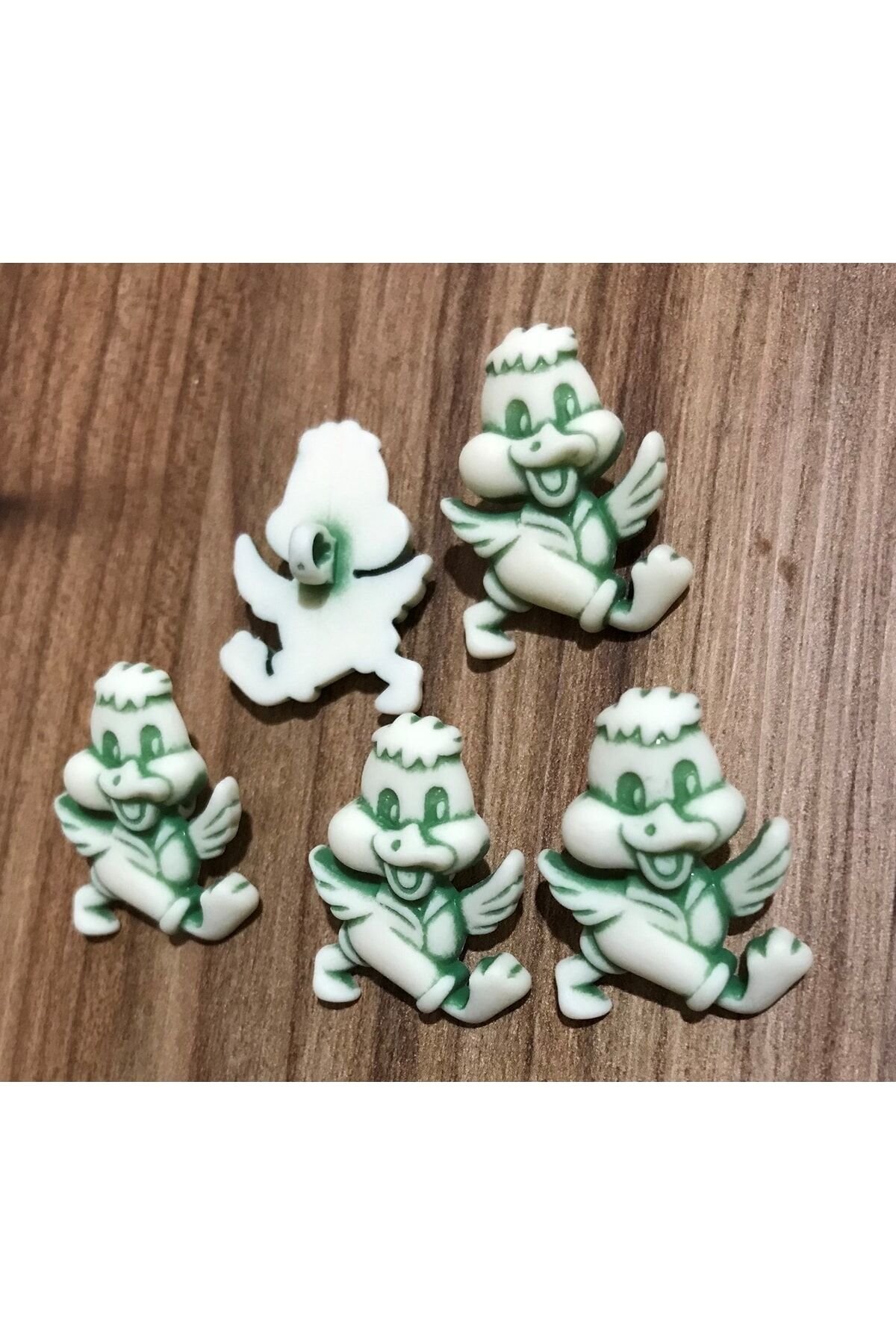 Ördek Parlak Plastik Bebe Düğmesi. 15mm 6'lı Paket.