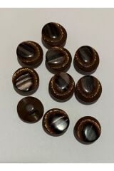 Simli Sedef Düğme Alttan Dikmeli 1.3cm 10 Adet.