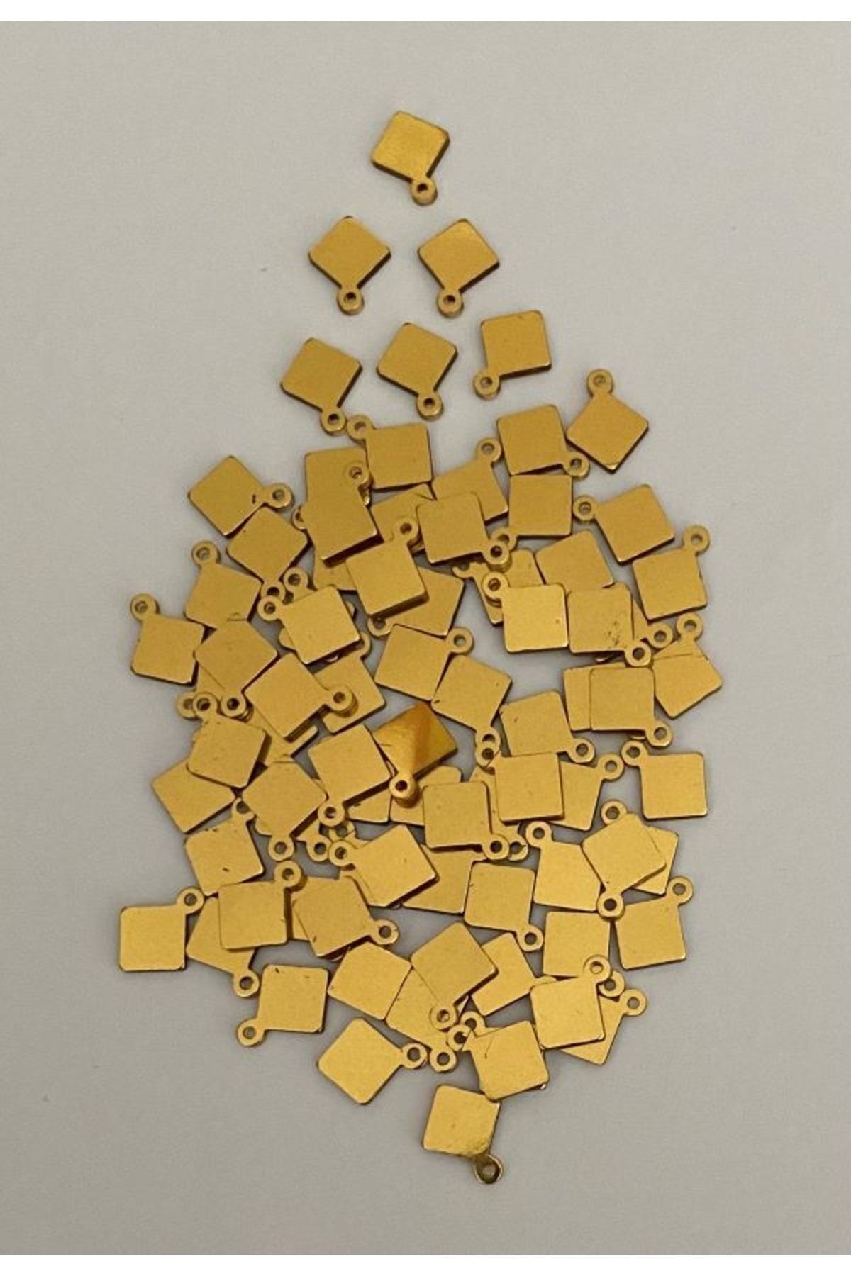 Kare Gold. Oya, Abiye, Halhal, Bileklik, Kolye Vb. Pleksi Plastik El Işleme Pul. 20gr.