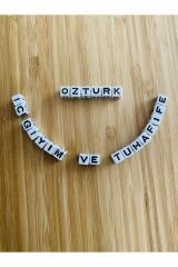 Kare Plastik Harf. 7mm. 25gr.takriben 100adet.