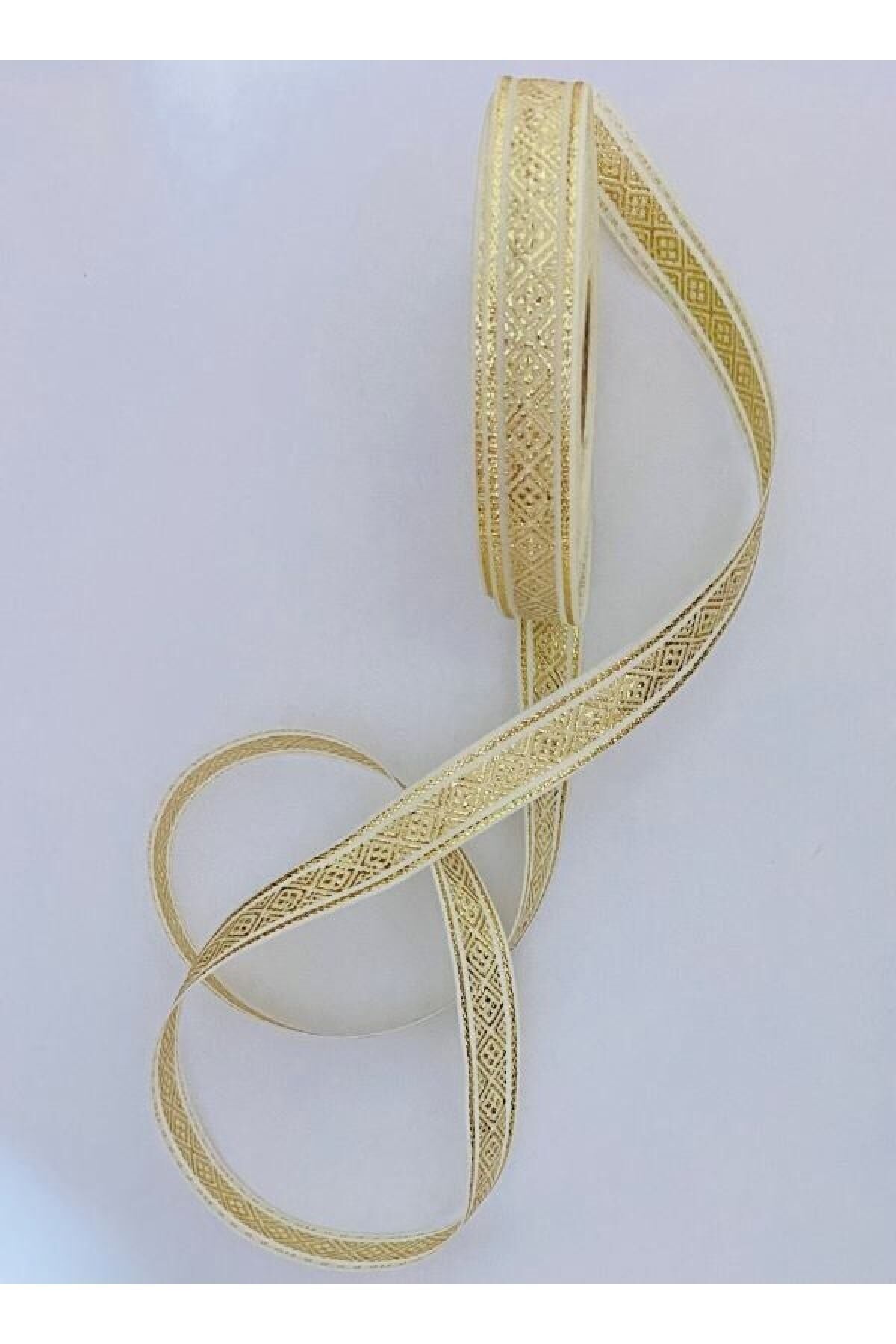 Dekoratif Şerit. 16 mmx2 m Beyaz Gümüş Sim No:10