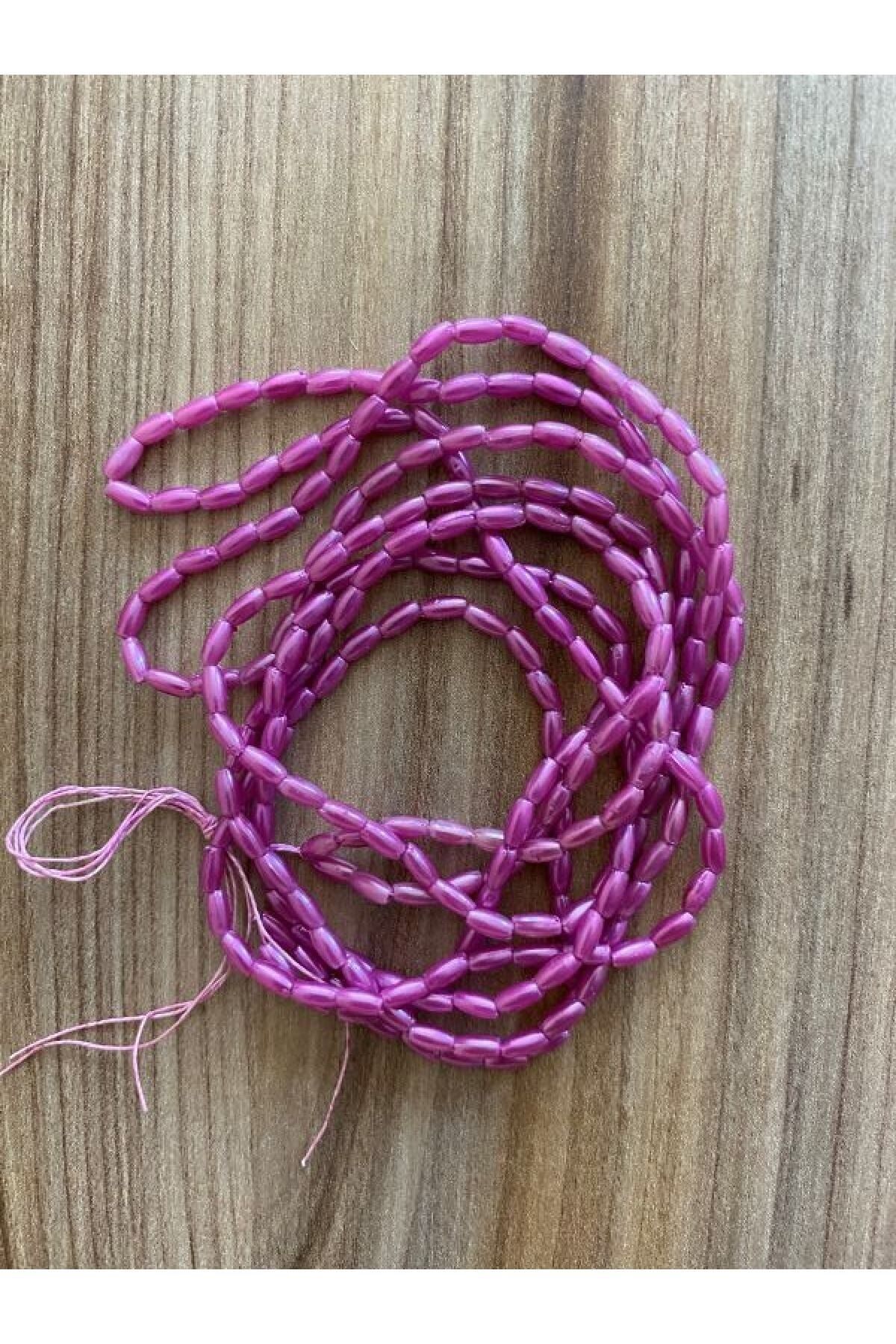 Arpa Boncuk 3x6cm. Gül Kurusu 2 Dizi