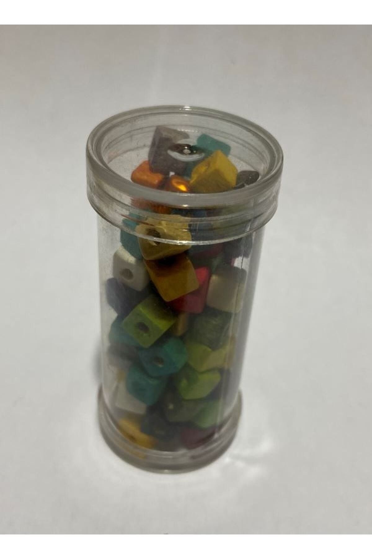 Karışık Renkli Küp Takı Boncuk. 11-12gr. 5mm. 1tüp.