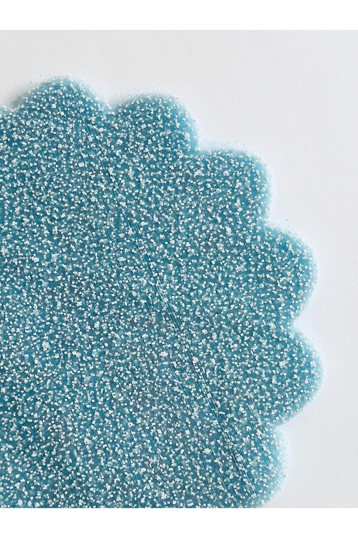 Karlı Tül 22cm Süsleme Hediyelik Tül 45 Adet. Mavi.