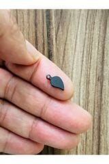 Siyah Kulplu Mini Yaprak Oya, Abiye, Halhal, Bileklik, Kolye. Pleksi Plastik El Işleme Pul. 20gr