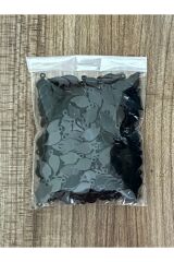 Siyah Kulplu Mini Yaprak Oya, Abiye, Halhal, Bileklik, Kolye. Pleksi Plastik El Işleme Pul. 20gr