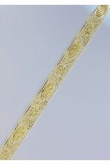 Dekoratif Şerit. 25mmx2metre. Krem. Sarı Sim. No:7