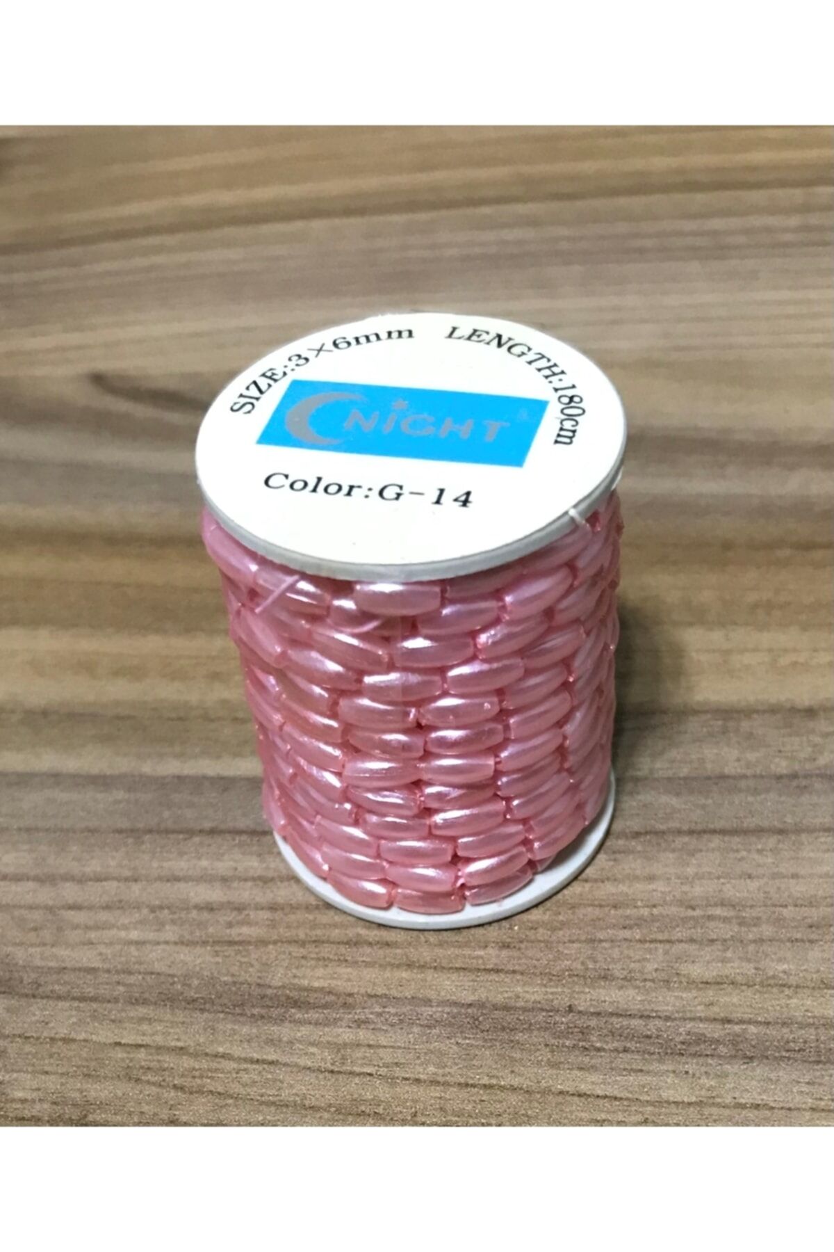 Arpa Boncuk 3x6mm. 180cm.