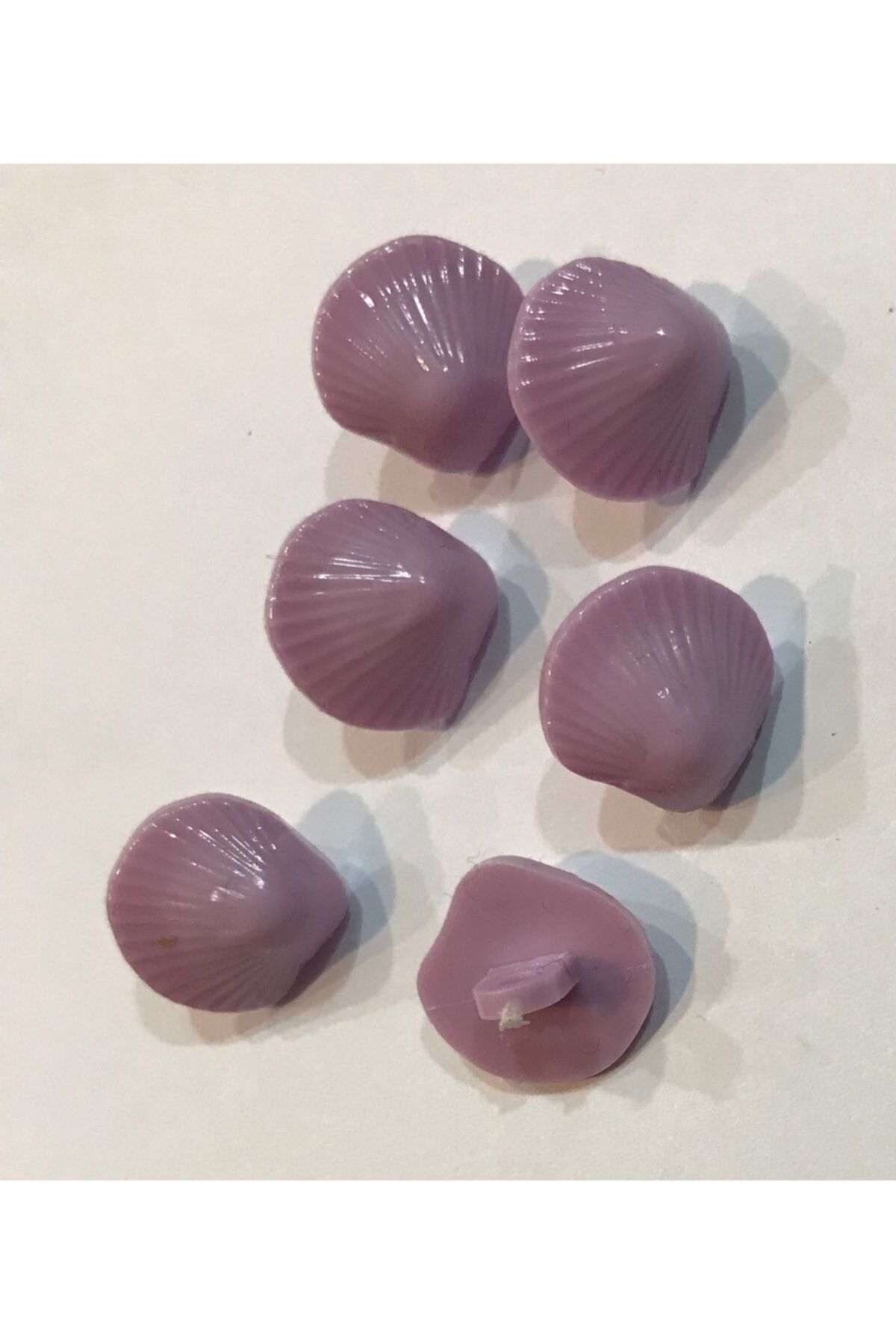 Deniz Kabuğu Bebe Düğmesi. 1.4cm. 6'lı Paket.