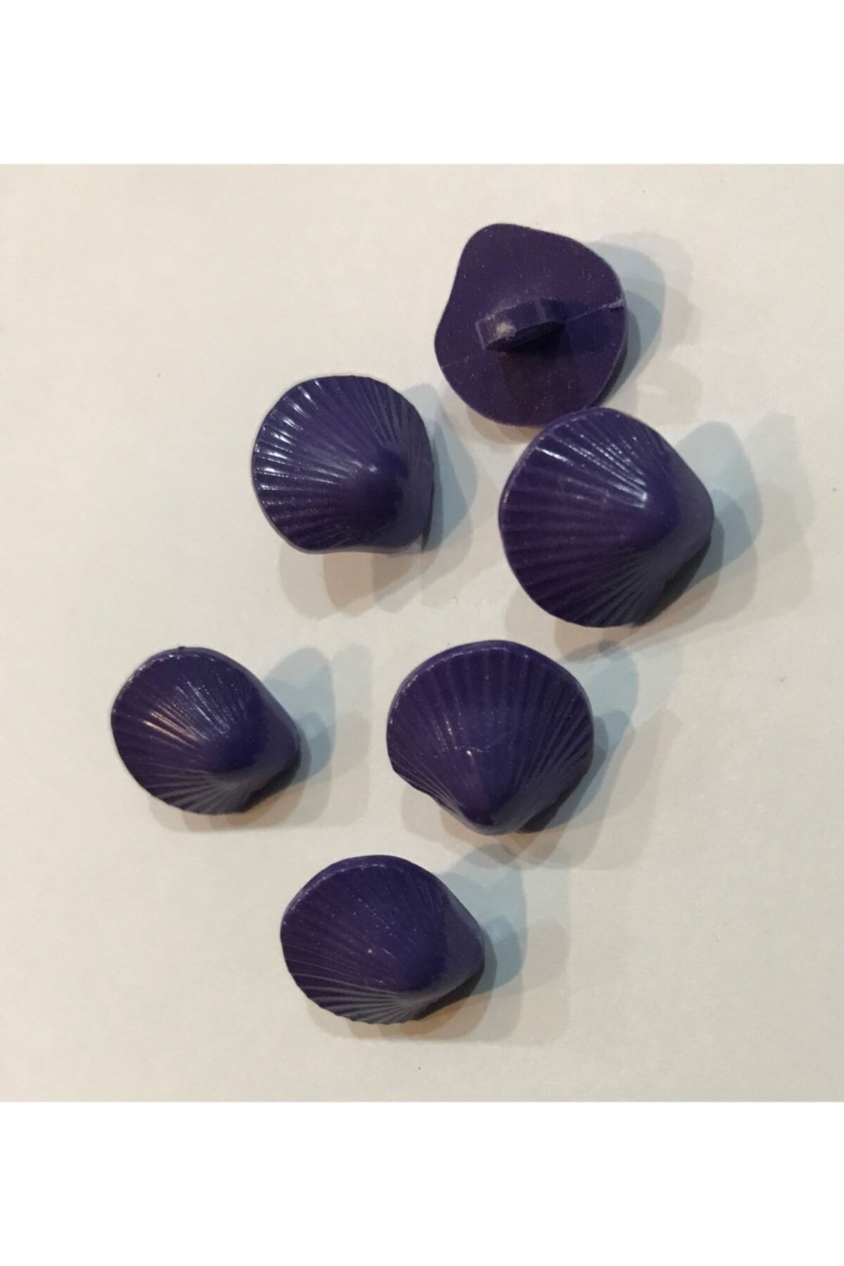 Deniz Kabuğu Bebe Düğmesi. 1.4cm. 6'lı Paket.