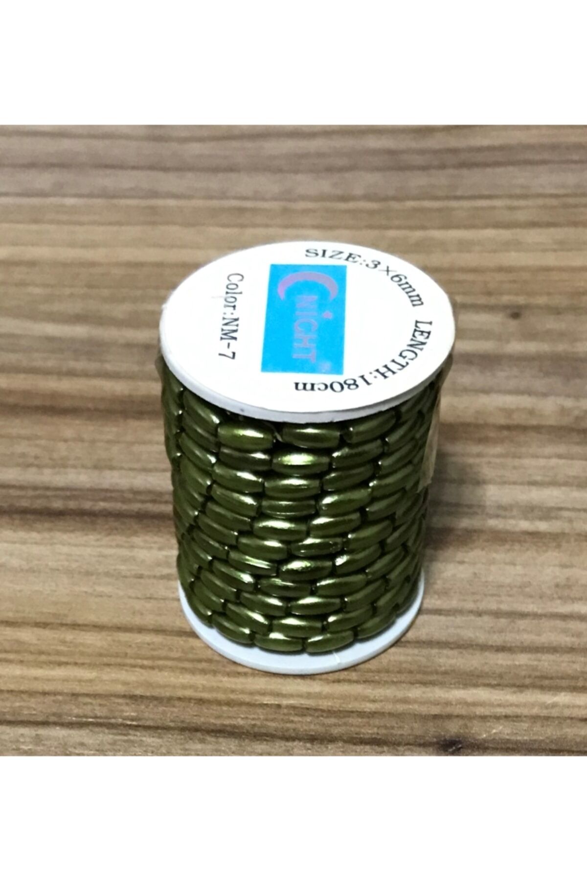 Arpa Boncuk 3x6mm. 180cm.