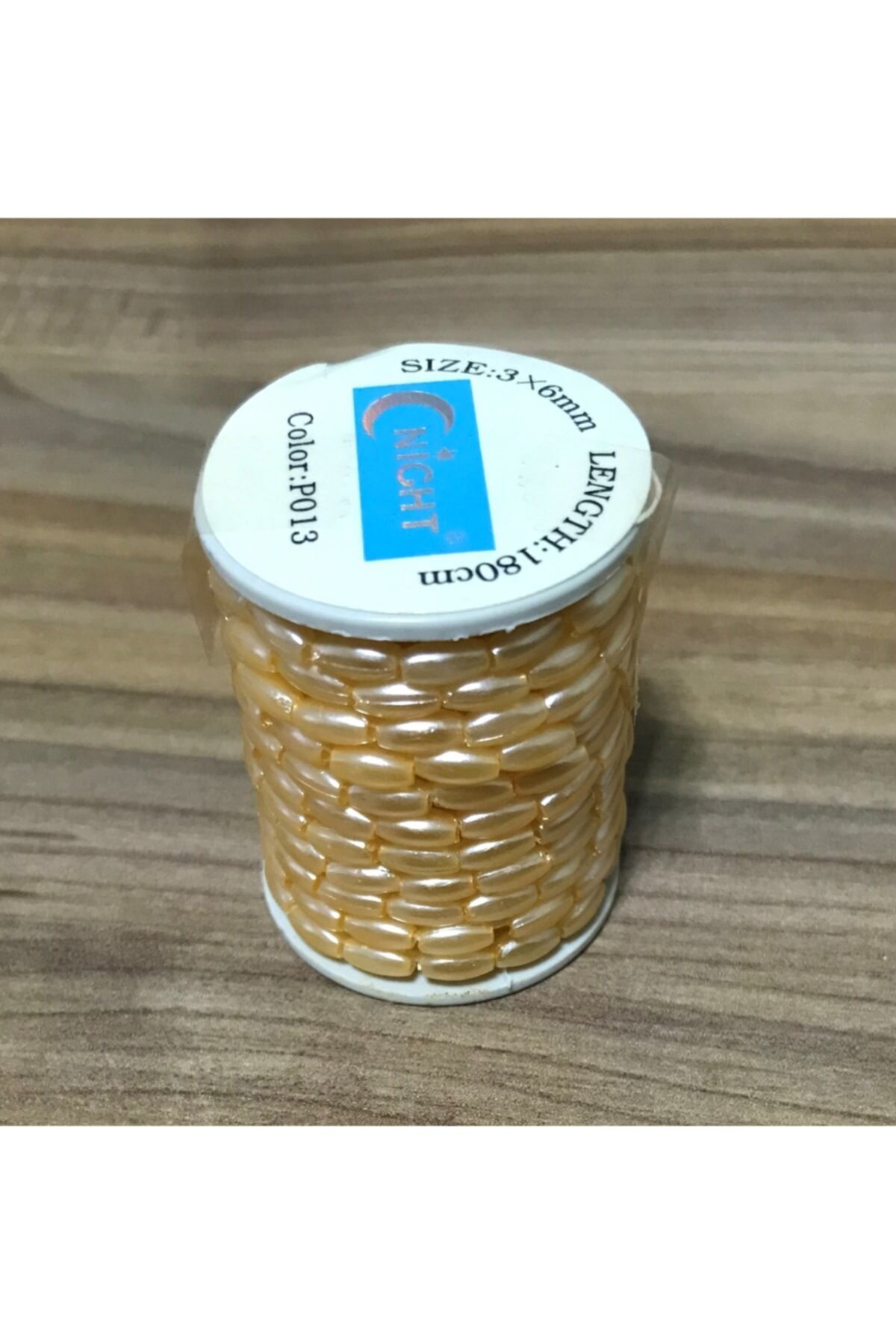 Arpa Boncuk 3x6mm. 180cm.