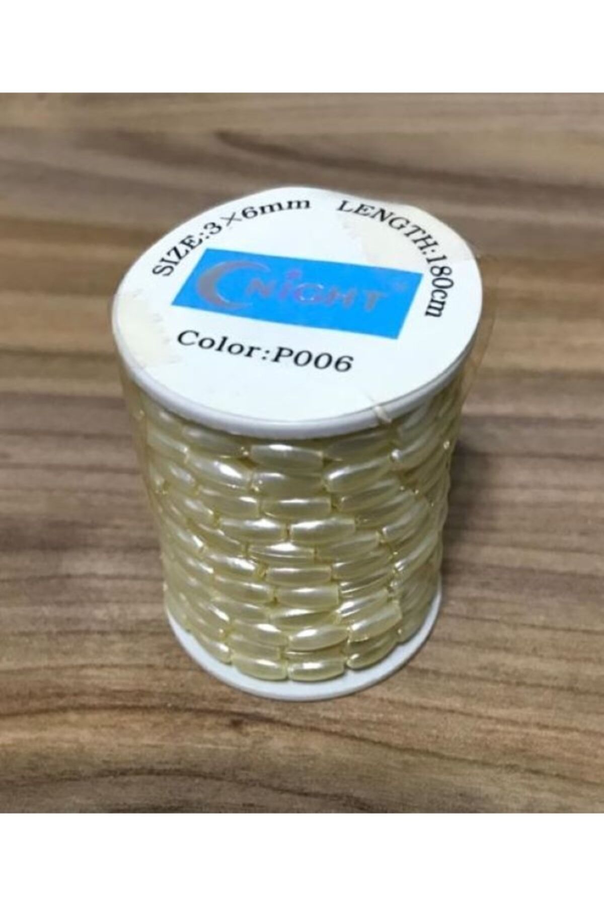 Arpa Boncuk 3x6mm. 180cm.