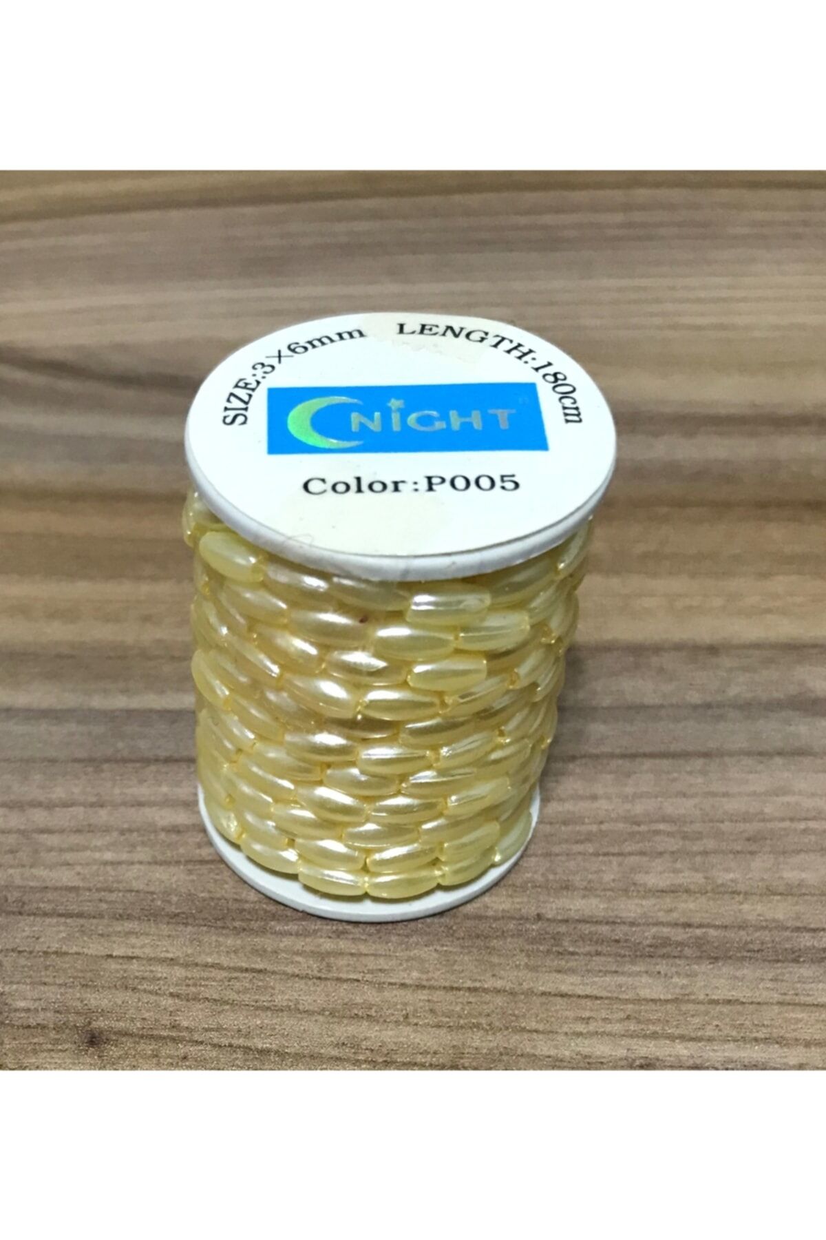 Arpa Boncuk 3x6mm. 180cm.