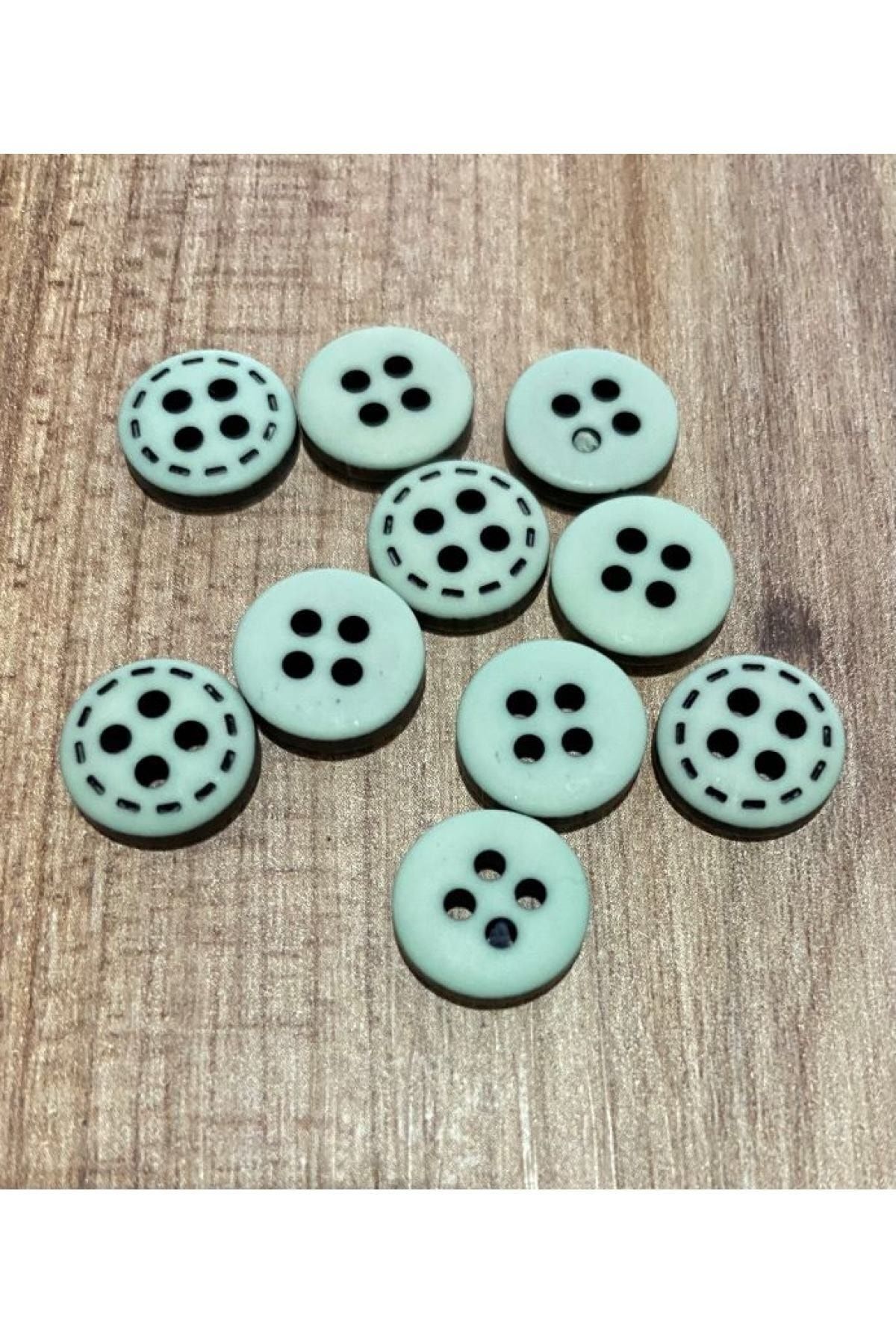 Spor Gömlek Düğmesi 1.2cm 10 Adet.