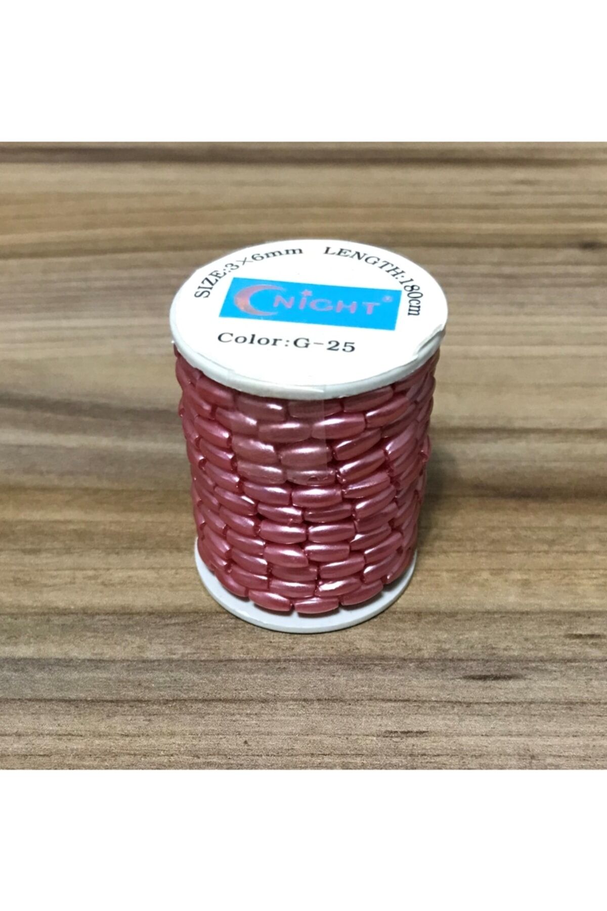 Arpa Boncuk 3x6mm. 180cm.