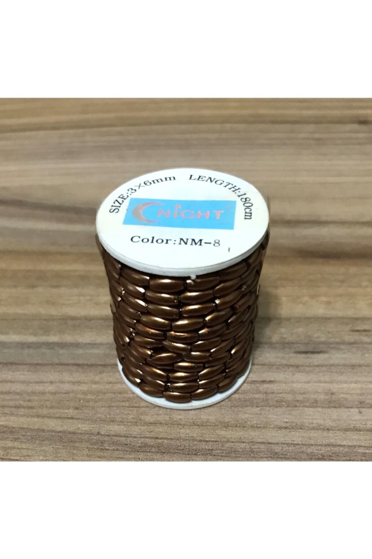 Arpa Boncuk 3x6mm. 180cm.