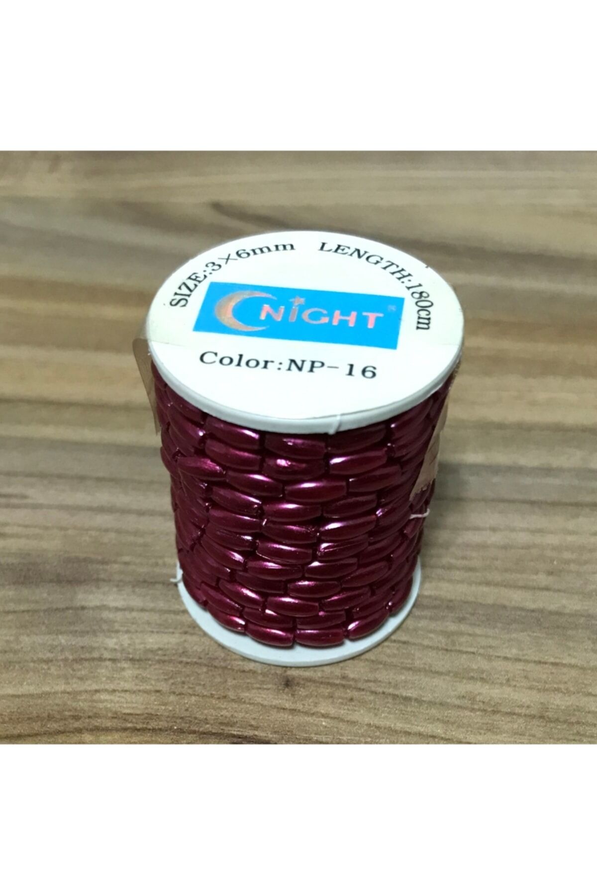 Arpa Boncuk 3x6mm. 180cm.