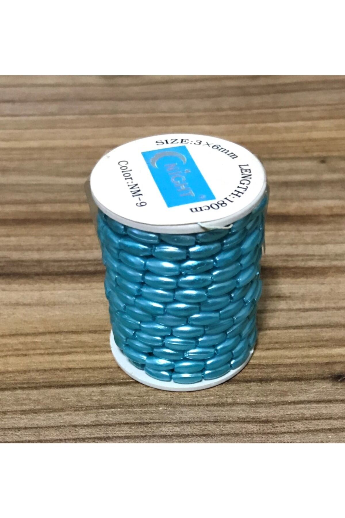 Arpa Boncuk 3x6mm. 180cm.