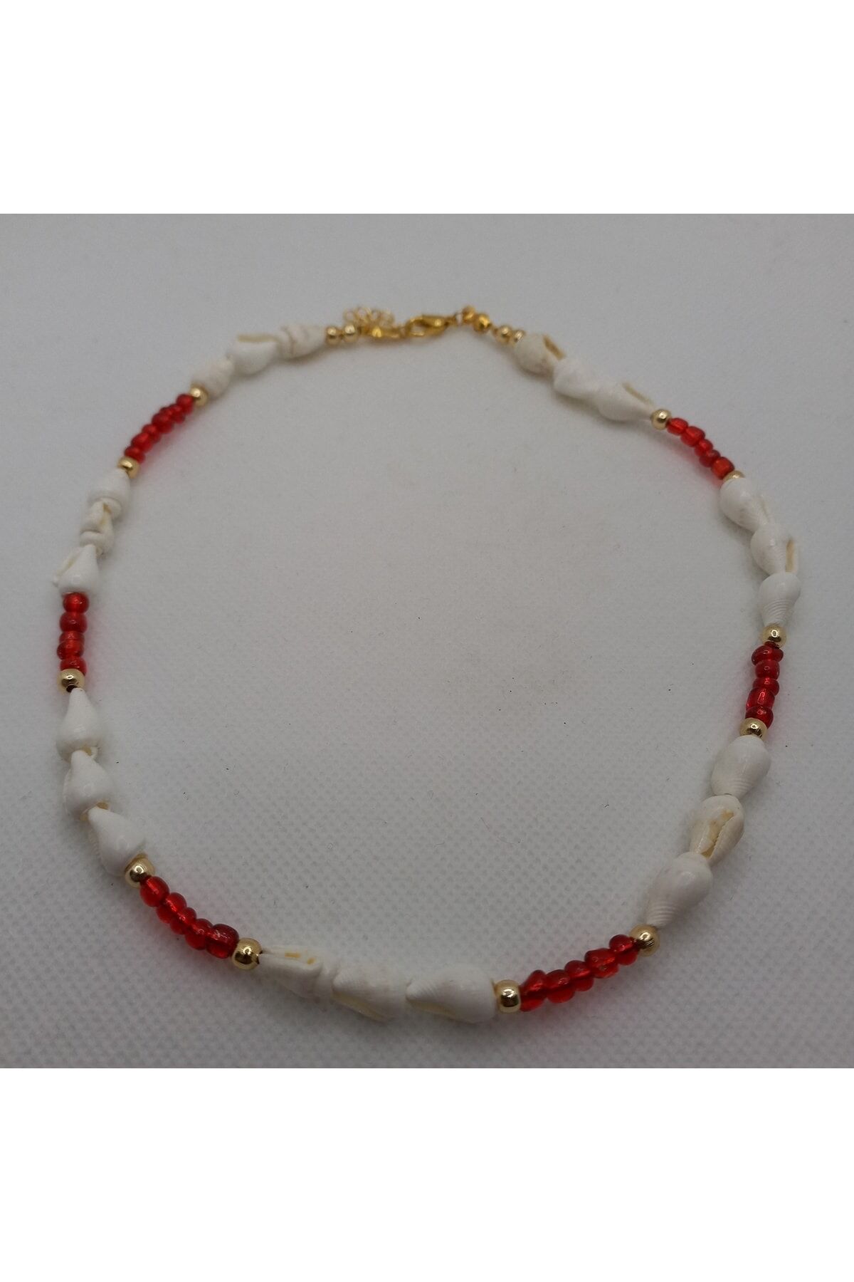 Deniz Kabuğu Ve Cam Boncuk Kolye