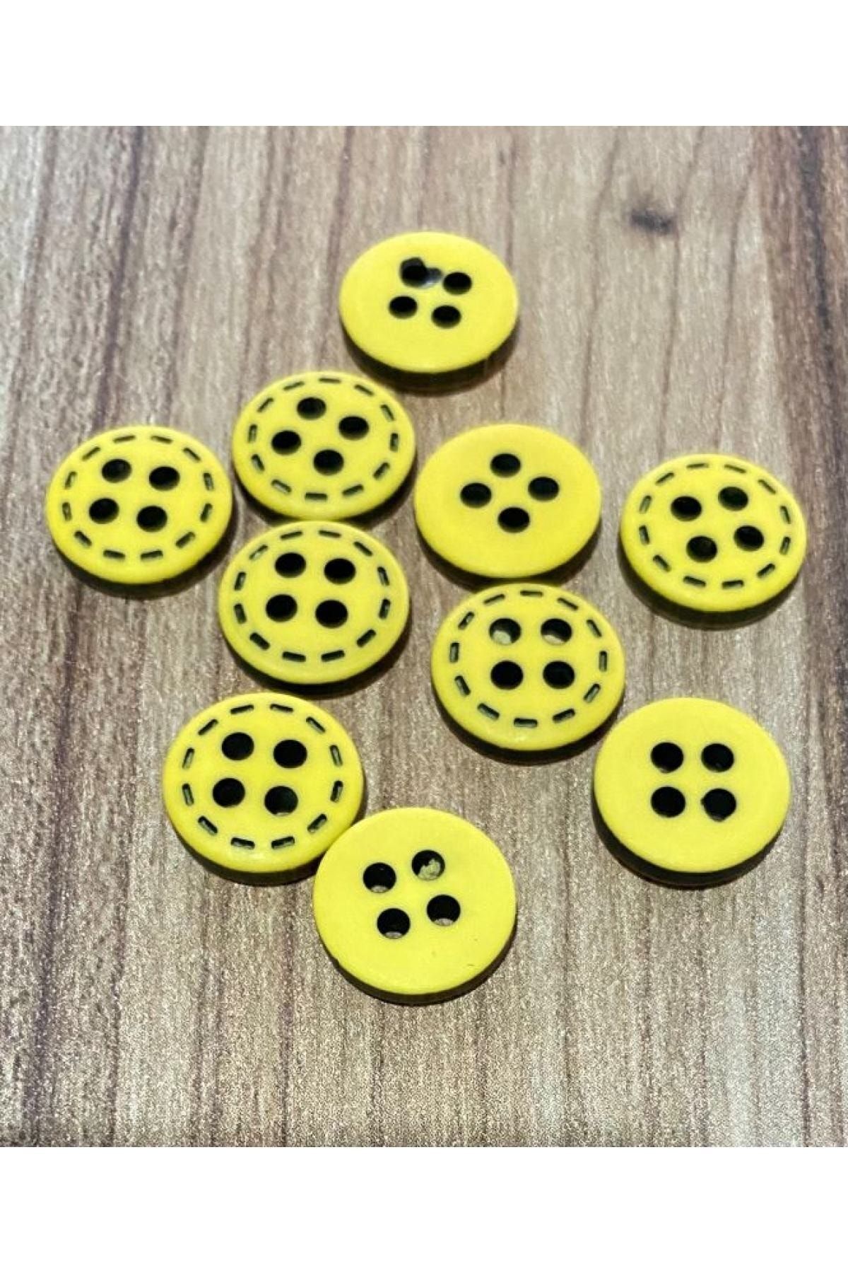 Spor Gömlek Düğmesi 1.2cm 10 Adet.