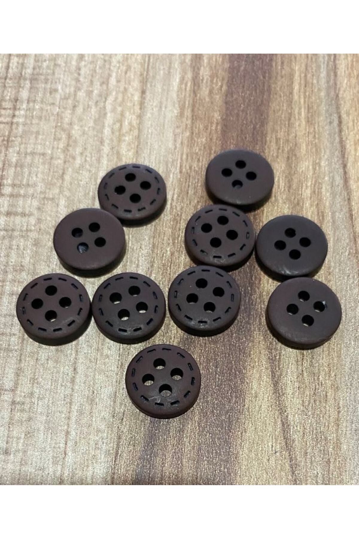 Spor Gömlek Düğmesi 1.2cm 10 Adet.