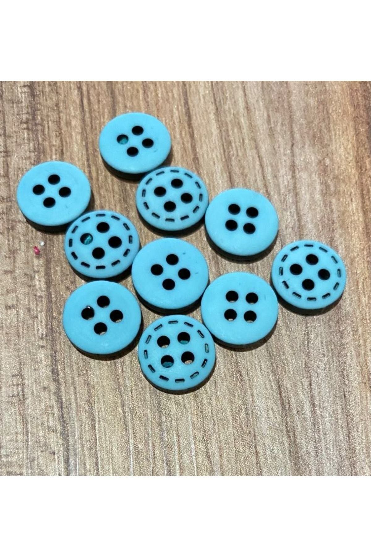 Spor Gömlek Düğmesi 1.2cm 10 Adet.