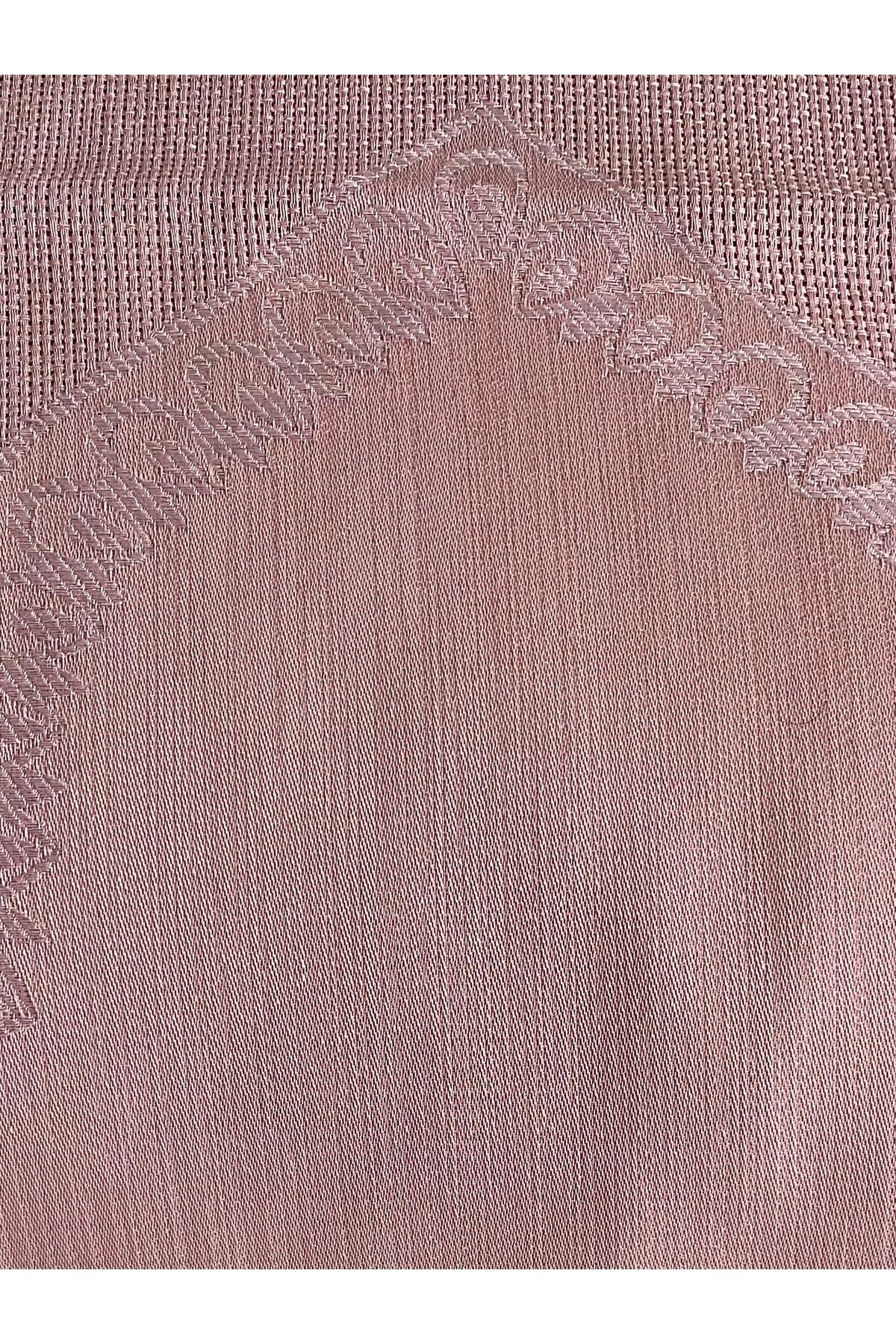 Desenli Etuval el işlemelik Panel Seccade kumaşı. 140cm x 80cm. Pudra.