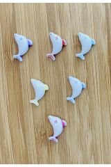 Kolye, Bileklik, Halhal Vb El Işleri Plastik Yunus Balığı Boncuk.