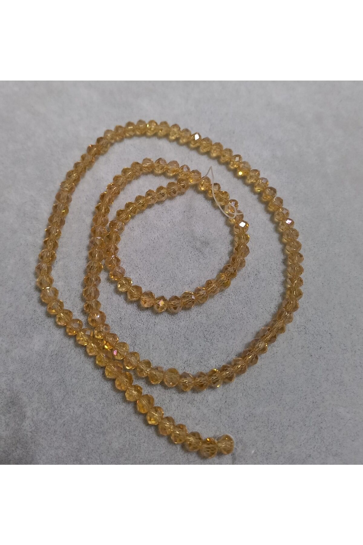 Balköpüğü Rengi Basık Kristal Boncuk 4mm 1dizi No.44