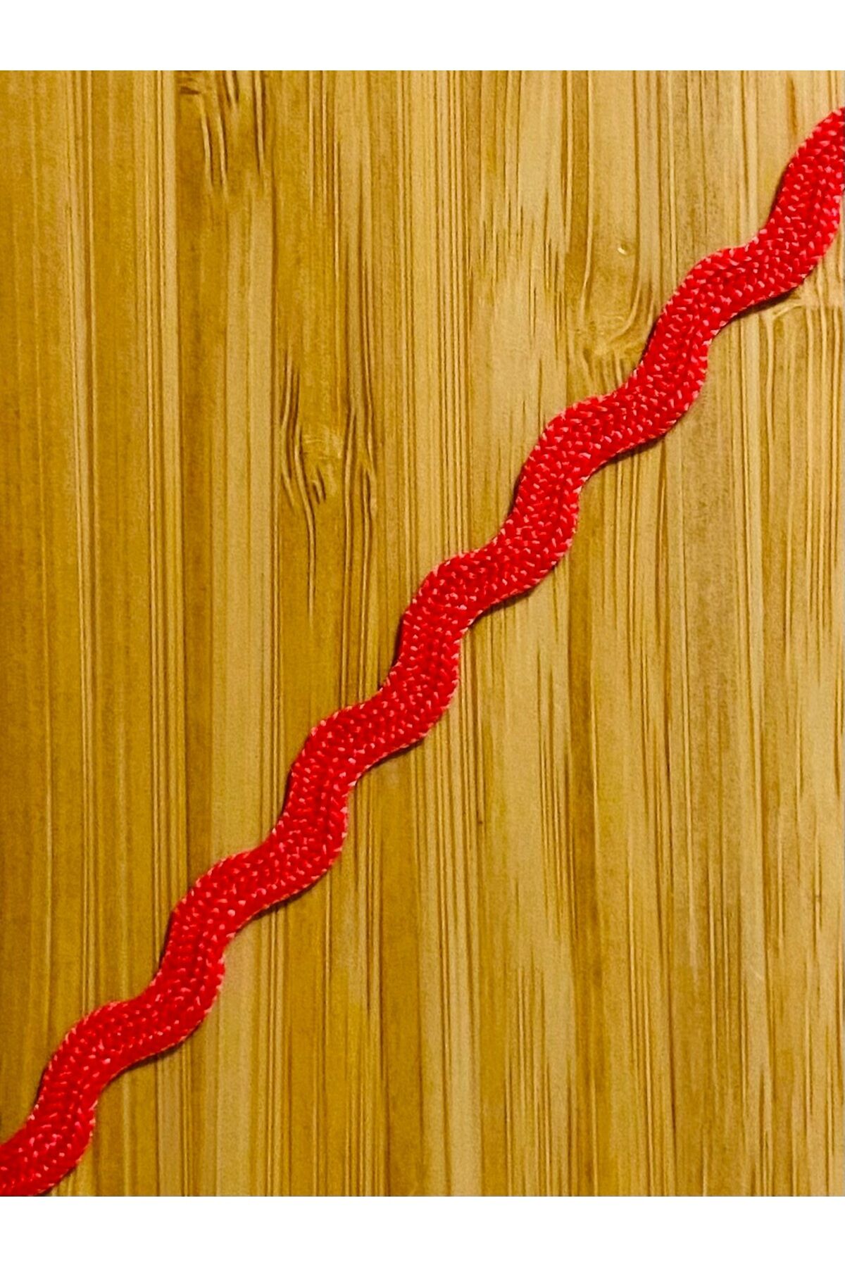 Su Taşı, Dekoratif Şerit. 1cm x 10 metre. Kırmızı.