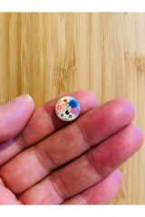 Desenli Yumuşak Düğme 13 Mm 8'li Pkt. Renk: Krem.