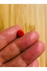 Kiraz Plastik Boncuk 8 mm. 20gr. Tahmini 75- 80 ad. civarı. Kırmızı.